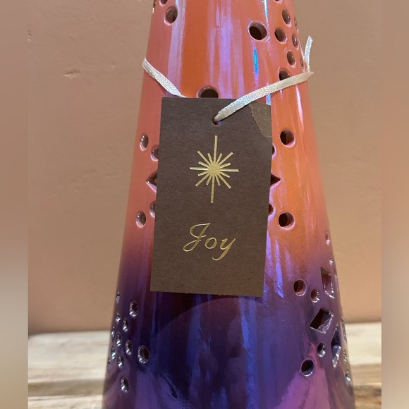 Brand New 15” Light Up Ceramic Christmas Tree Ombré Design Made By Joy NWTS - Picture 8 of 8